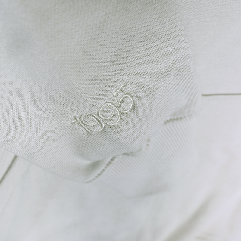 Revert 95 Small Checkerboard Box Logo Hoodie Bone