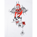 Welcome Angel Basic T-shirt wit achterkant close-up