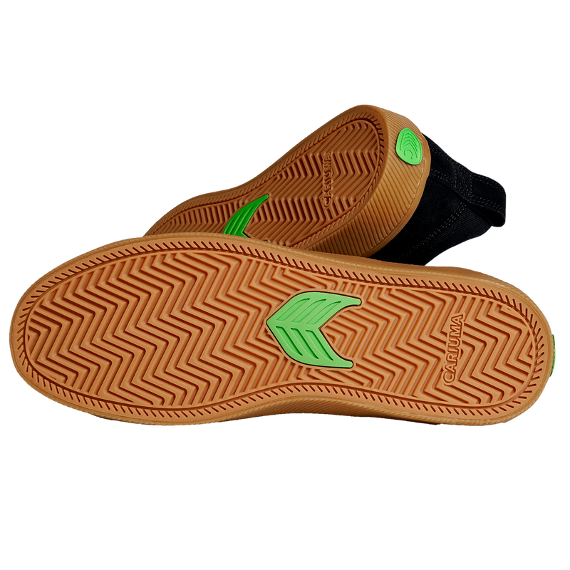 Cariuma Catiba black gum achterkant zool skateschoenen