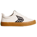 Cariuma Catiba vintage white gum zijkant skateschoenen