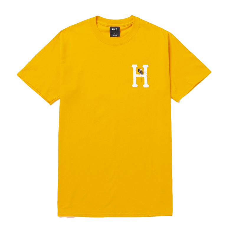 HUF PREY CLASSIC H T-SHIRT goud voorkant product