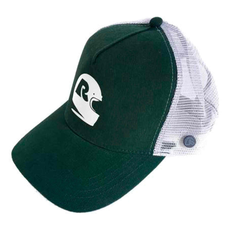 Rumble speedshop Helmet Trucker Cap donker groen zijkant Revert95.com