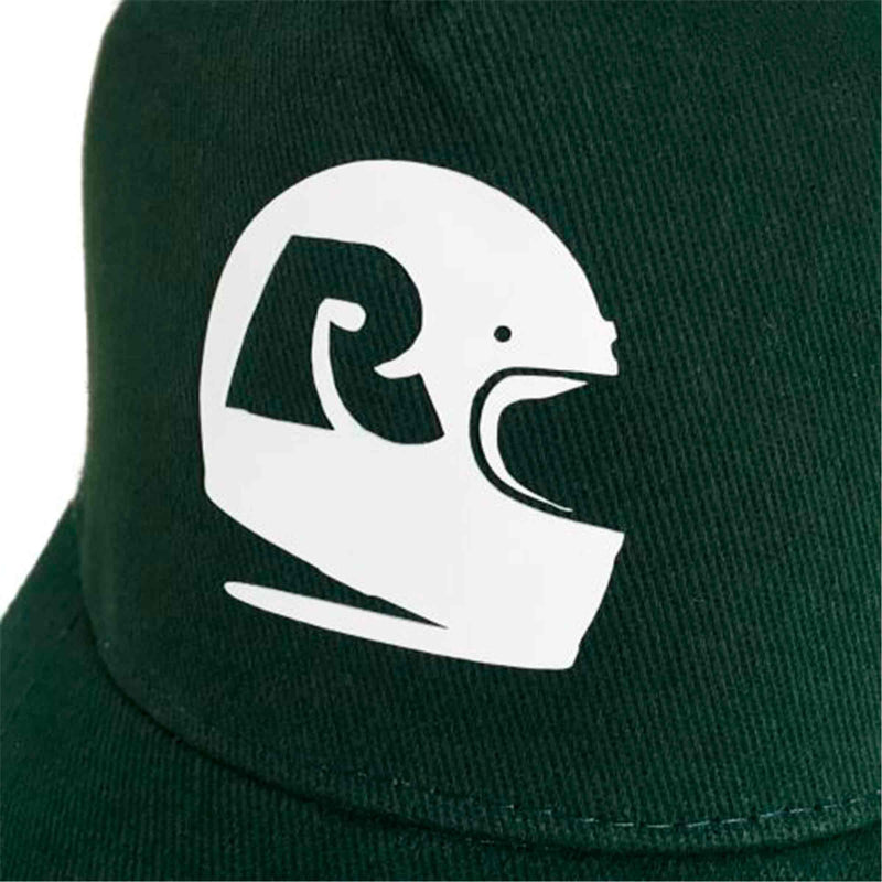 Rumble speedshop Helmet Trucker Cap donker groen voorkant close-up Revert95.com