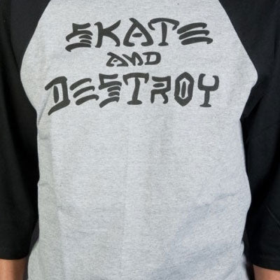 Skate and Destroy Raglan