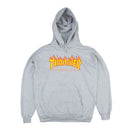 Thrasher Flame Hooded Sweat Grey