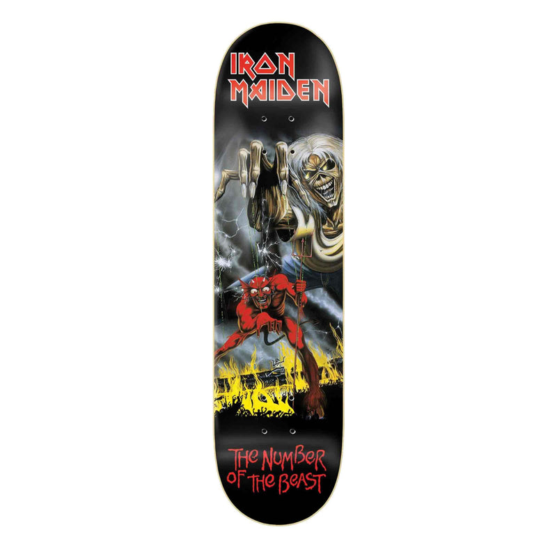 Zero Skateboards IRON MAIDEN - THE NUMBER OF THE BEAST achterkant skateboard deck Revert95.com